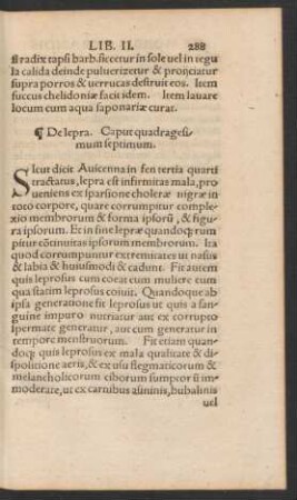 De lepra. Caput quadragesimum septimum. [i.e. sextum]