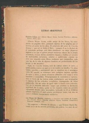 Cosecha liviana, por Alberto Meyer Arana