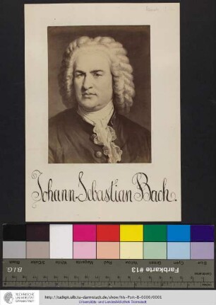 Johann-Sebastian Bach / [Fotografie eines Gemäldes]