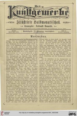 1. April-Heft 1892