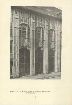 Warenhaus A. Wertheim in Berlin, Rosenthaler Strasse. Haupteingang