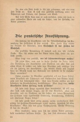 Die praktische Ausführung