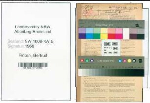 Entnazifizierung Gertrud Finken , geb. 10.04.1911 (Lehrerin)