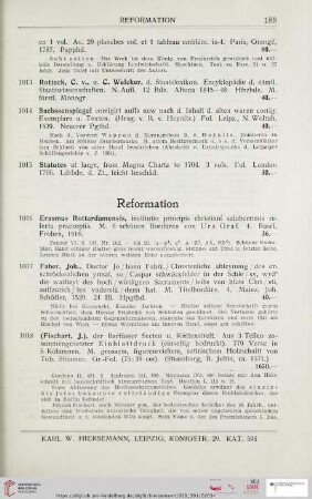 Reformation (Nr. 1016 – 1026)