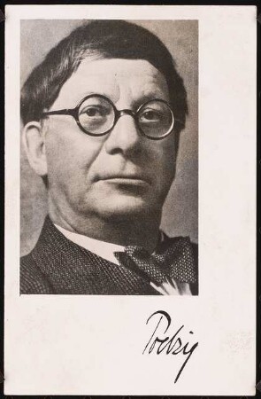 Portrait Hans Poelzig: Portrait von Hans Poelzig von 1919 (Postkarte)