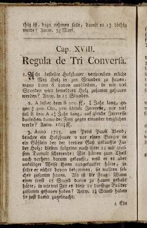 Cap. XVIII. Regula de Tri Conversa.
