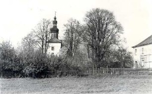 Evangelische Kirche in Klitten : Ewangelska cyrkej w Klětnom
