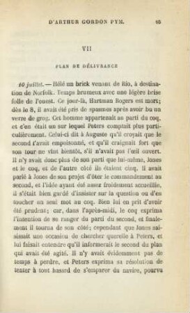 VII. Plan de délivrance