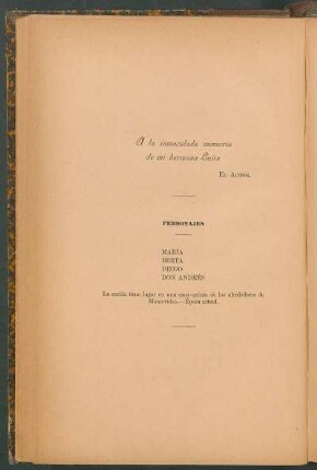 [Dedicatoria] A la inmaculada memoria de mi hermana Luisa