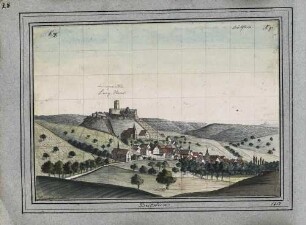 'Beilstein mit Langhans' aquarellierte Zeichnung (Nr.93)