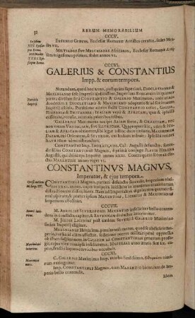 Constantinus Magnus Imperator, & eius tempora.