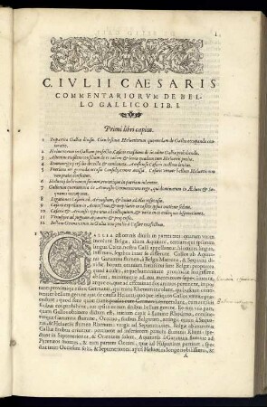 A. Hirtii; vel, Oppii; Commentariorvm De Bello Gallico Lib. IIX.