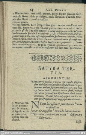 Satyra Tertia