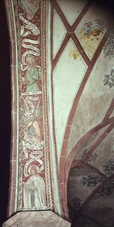 Der heilige Bernhard, Engel und der Prophet Daniel