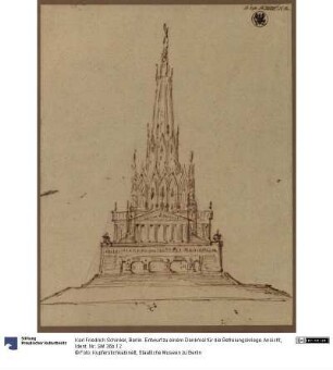Berlin. Entwurf zu einem Denkmal für die Befreiungskriege. Ansicht
