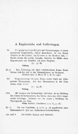 A Kupferstiche und Radierungen.