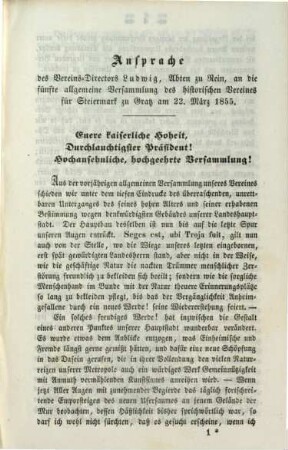 Mittheilungen des Historischen Vereines für Steiermark. 6. 1855