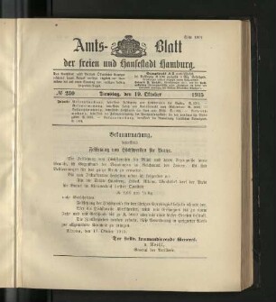 No. 230, 19. Oktober 1915