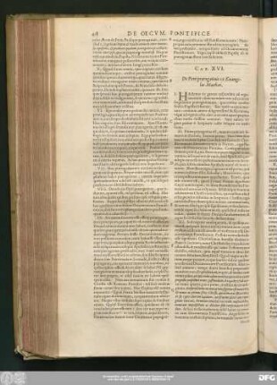 Cap. XVI. De Petri praerogativis ex Evangelio Matthaei.