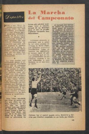 Deportes: La Marcha del Campeonato