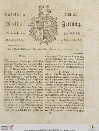 Zweiter Band. Sieben und Dreißigstes Stück
