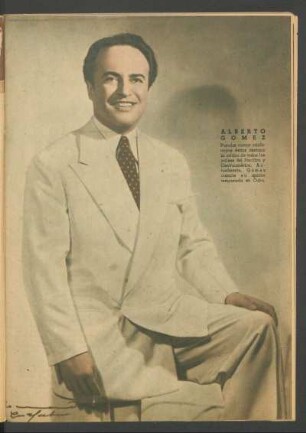 [Fotografía de] Alberto Gómez
