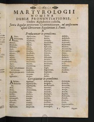 165-172, Martyrologii Nomina Dubiae Pronuntiationis,...