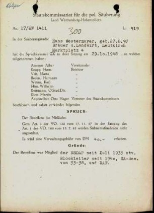 Westermayer, Hans