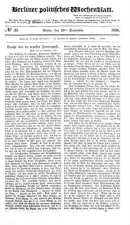 No 39, 24. September 1836