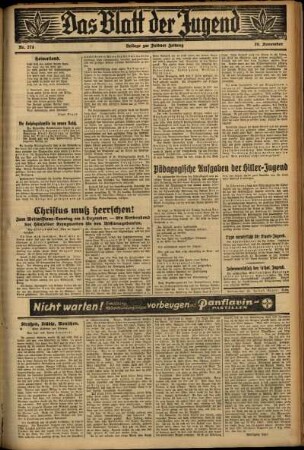 Zweite Ausgabe vom Mittwoch, den 29. November 1933.