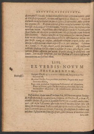 Ex Verbis: Novum Testamentum.