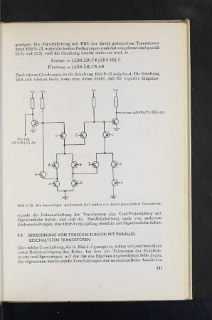 9.5 Berechnung von Torschaltungen mit parallel geschalteten Transistoren