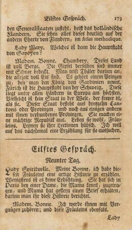 Eilftes Gespräch