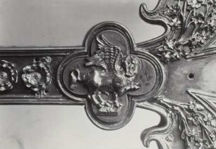 Detail: Evangelistensymbol für Lukas: Ochse