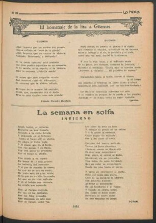 El homenaje de la lira a Güemes : Güemes