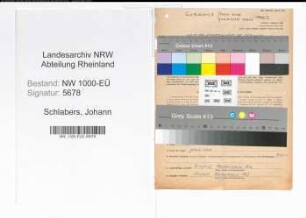 Entnazifizierung Johann Schlabers, geb. 28.04.1890 (Kaufmann)