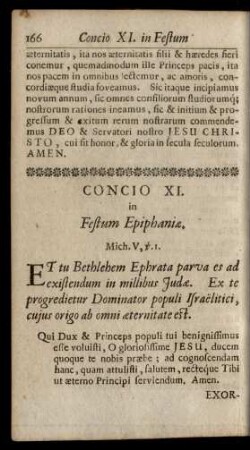 Concio XI. in Festum Epiphaniae.
