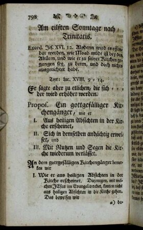 Am eilften Sonntage nach Trinitatis.