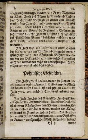 Pohlnische Geschichte.