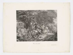 Bauer und Kadett, aus: "Verschiedene Lithographien"