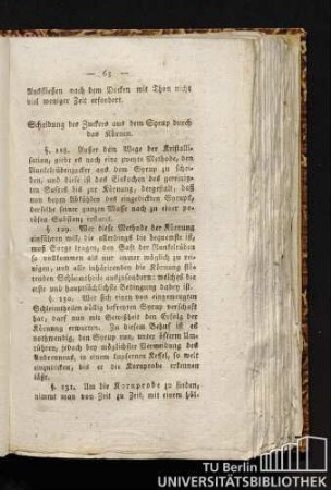 Scheidung des Zuckers aus dem Syrup durch das Körnen.