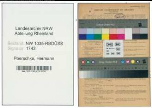 Entnazifizierung Hermann Poerschke , geb. 15.04.1898 (Bergmann)