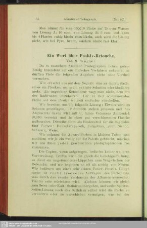 Ein Wort über Positiv-Retouche
