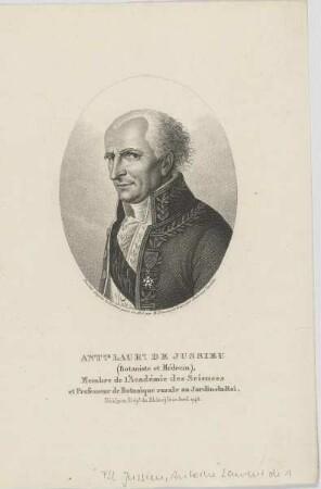 Bildnis des Ant. Laur. de Jussieu
