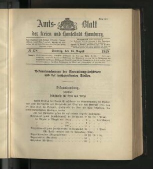 No. 178, 15. August 1915