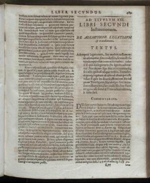 Ad Titulum XXI. - Ad Titulum XXV.