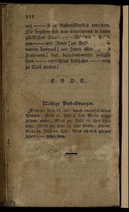 Nöthige Verbesserungen.