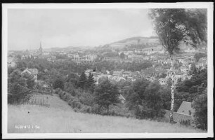 Sebnitz. Blick auf Sebnitz