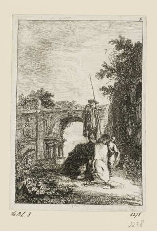 Triumphbogen, Blatt 8 der Folge "Soirées de Rome"