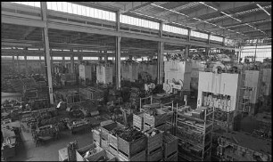 Köln, Niehl: Fordwerk, Werkhalle mit Stanzen